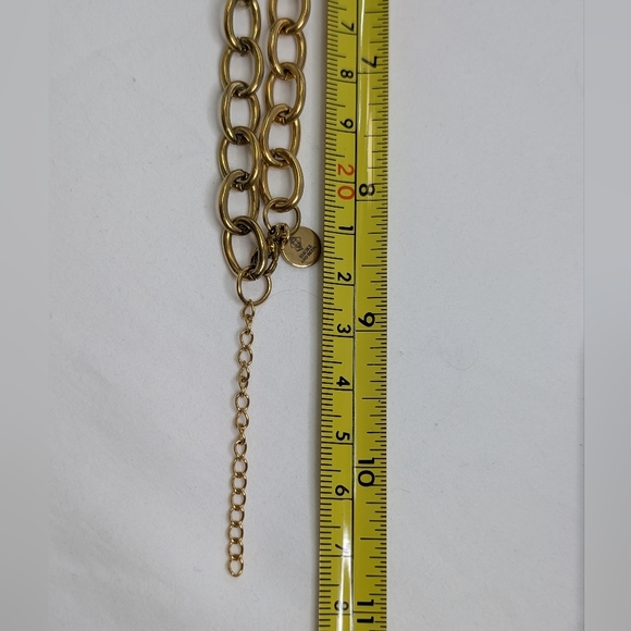 Charm Necklace - Artisan- Gold Plated Hypoallergenic Stainless Steel - J019 - Picture 4 of 5